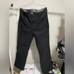 Eddie & Bauer black tech pants fleece lined w34